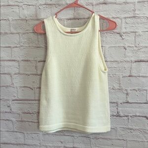 J. Crew Ivory Sleeveless Tank Top